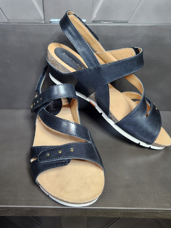 Josef Seibel Shoes - Josef Seibel Comfort Leather Strappy Black Women’s EU 40 US 9 Sandal